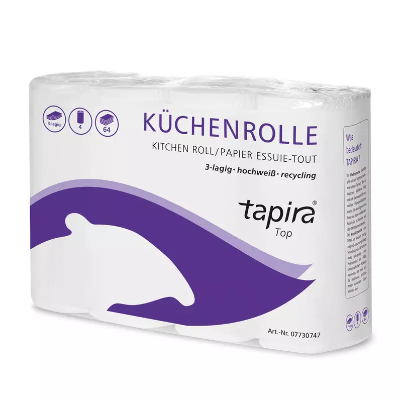 tapira Küchenrolle 3lagig 64Blatt 4St