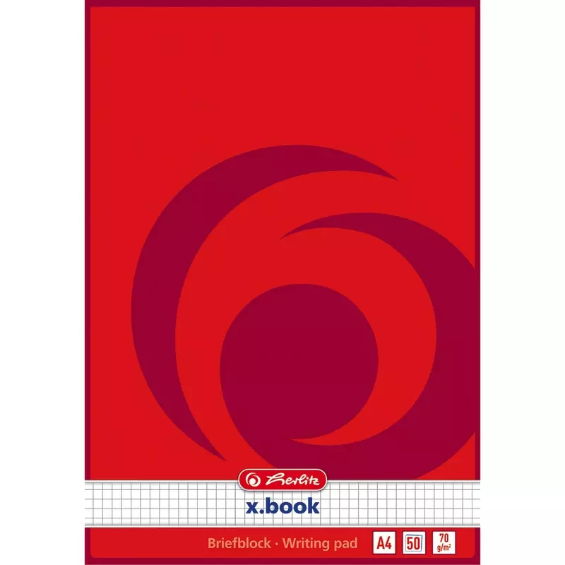 herlitz Briefblock DIN A4, kariert