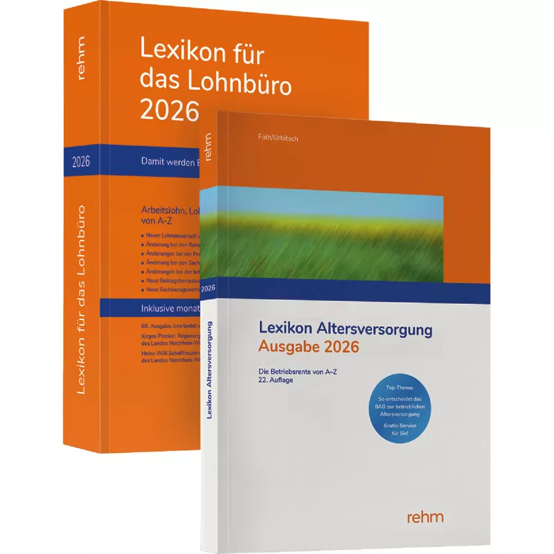 Buchpaket Lexikon für das Lohnbüro und Lexikon Altersversorgung 2026