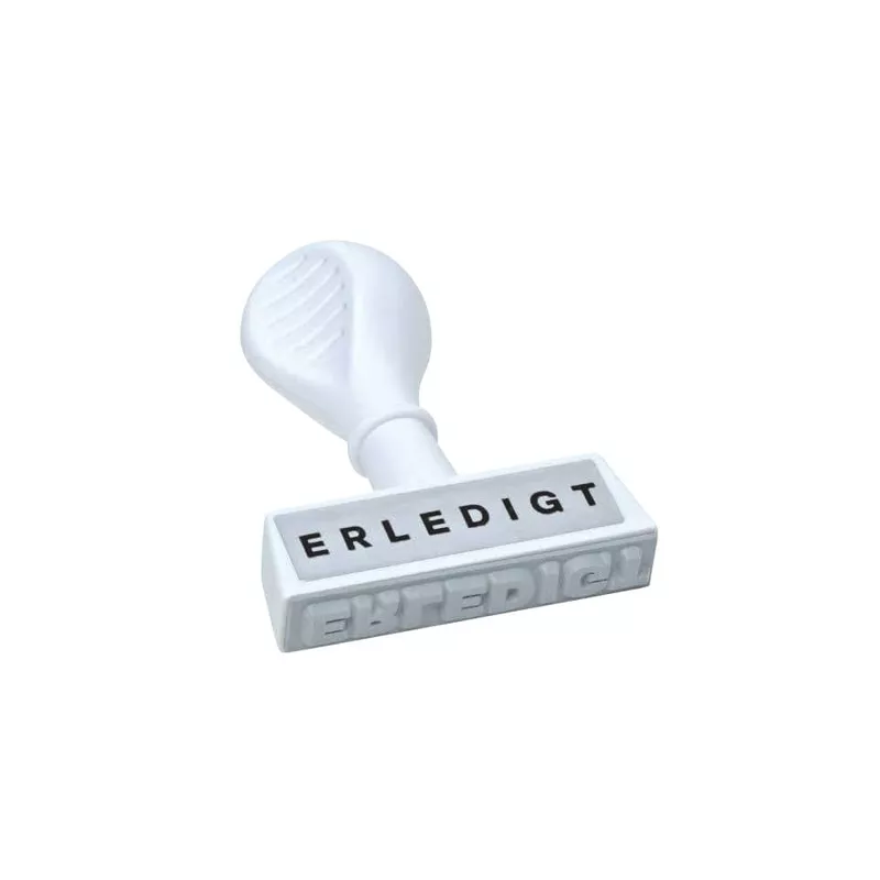 Stempel Text ''Erledigt'', 45x6mm WEDO 193 16