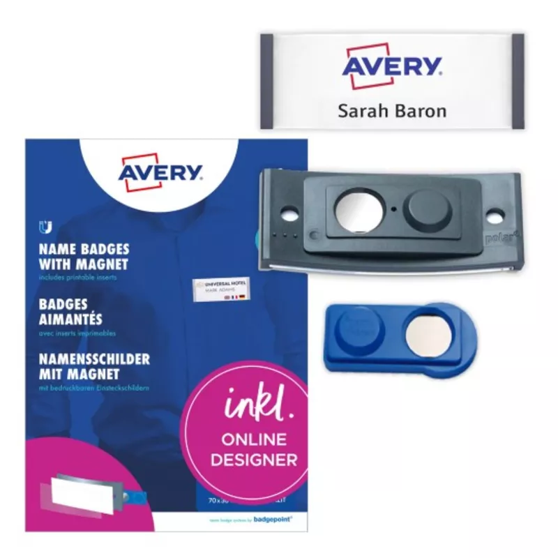 Avery Namensschild polar 70x30mm an 10St.