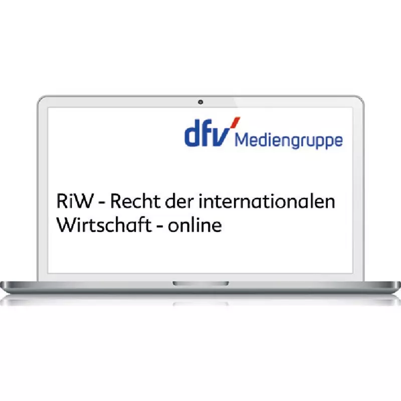 RiW  -  Recht der internationalen Wirtschaft - online