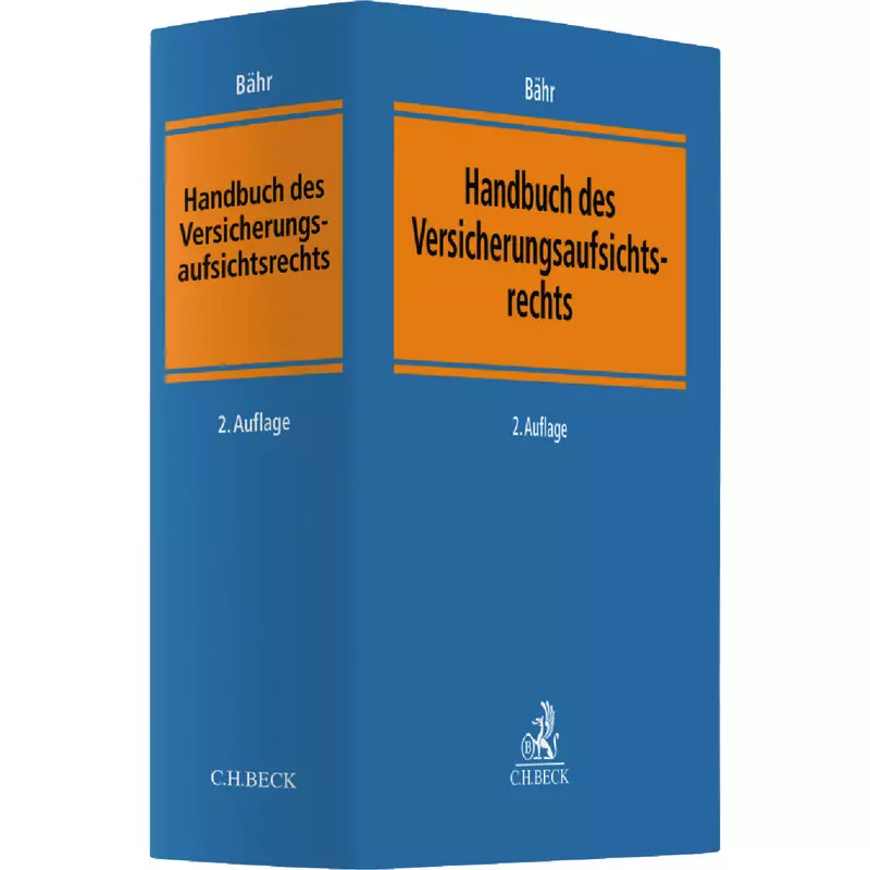 Handbuch des Versicherungsaufsichtsrechts: VAG-Handbuch