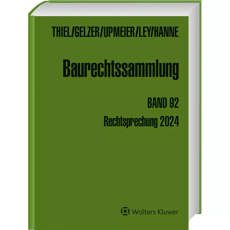 Baurechtssammlung Band 92