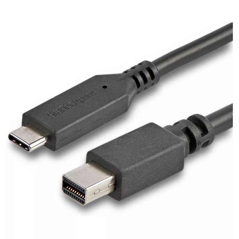 1,8m USB-C auf Mini DisplayPort Kabel - USB C zu mDP Kabel - 4K 60Hz - Schwarz