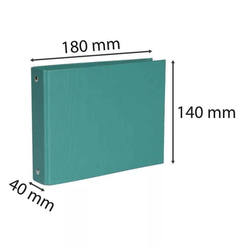 Ringbuch aus PP mit 2 Ringen 25mm für Karteikarten, Ablageformat A6 ...