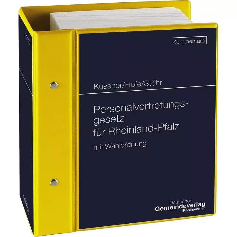 Personalvertretungsgesetz Rheinland-Pfalz - mit Fortsetzungsbezug