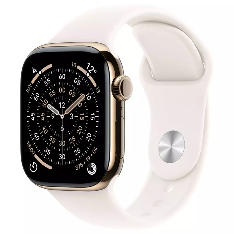 Apple Watch S11 Titan Gold Cellular 42mm (Sportarmband blassrosa) M/L
