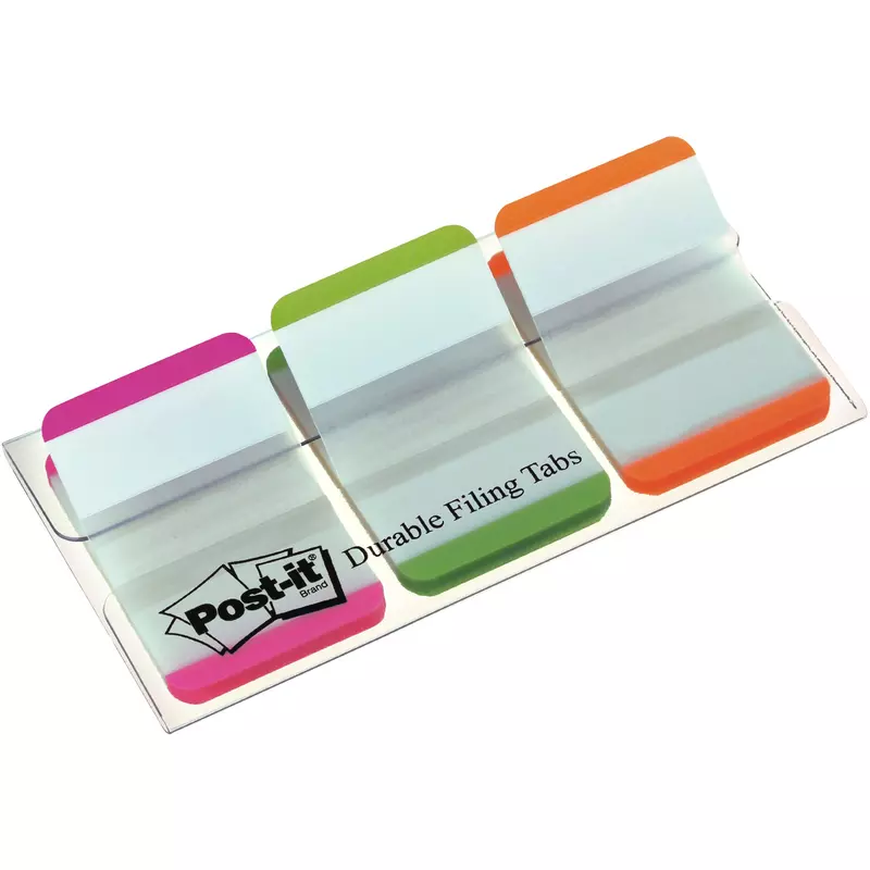 Post-it® Index Strong Ablagetabs, Standard, Orange, Rosa und Grün, 25.4 mm x 38.1 mm, 66 Haftstreifen/Spender