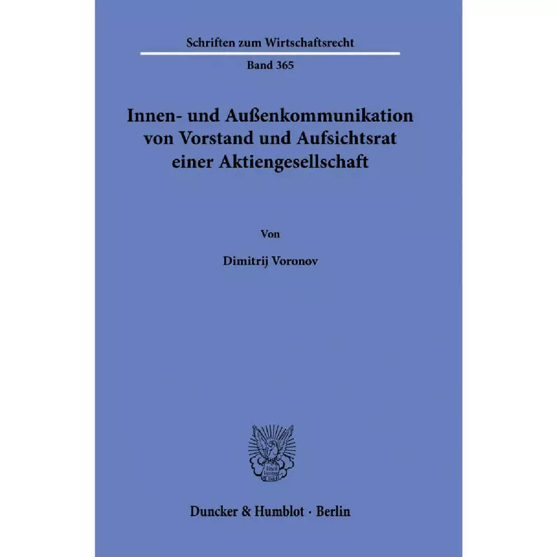 Innen- und Außenkommunikation von Vorstand und Aufsichtsrat einer Aktiengesellschaft