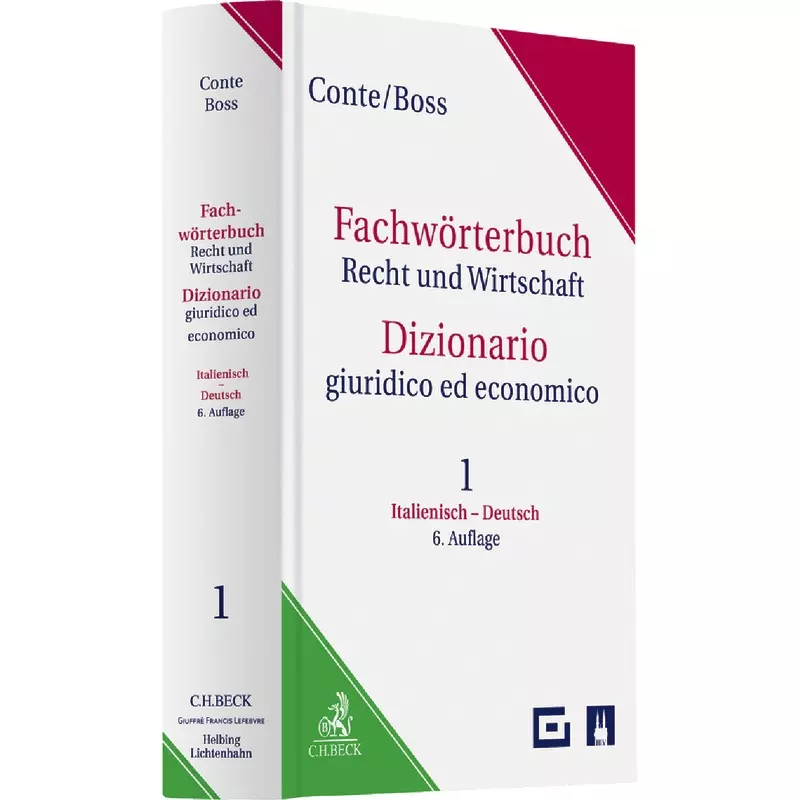 Fachwörterbuch Recht und Wirtschaft = Dizionario giuridico ed economico Band 1