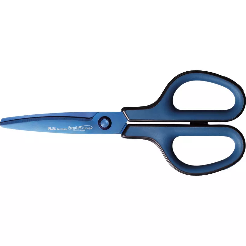 PLUS Titan-Schere Curved Blade SC-175STN, Länge: 17,5 cm