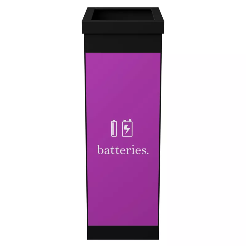 Paperflow Mülltrenner Batterien 60l sw