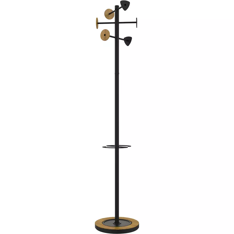 Unilux Garderobenständer BORA BAMBOO 178cm 6Haken sw