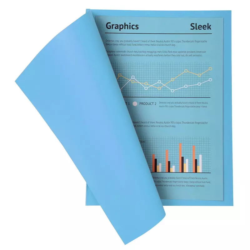 100er Packung Aktendeckel A4 SUPER 210 24x32cm 5-farben - Intensivblau