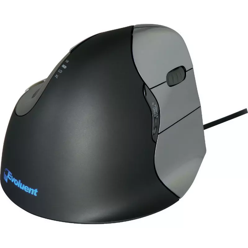 Bakker Elkhuizen Vertikalmaus Evoluent4 Wired, für Rechtshänder