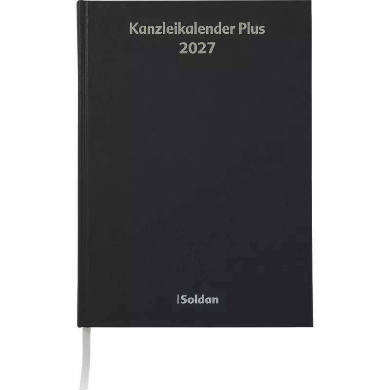 SoldanPlus Kanzleikalender PLUS mit Linienblatt / 2027, schwarz