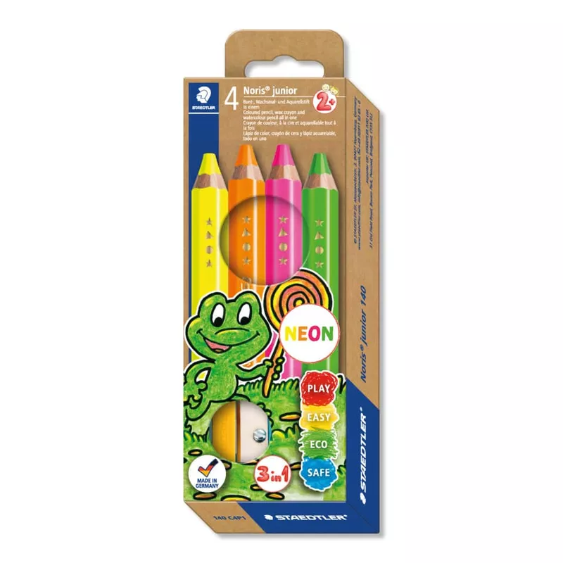 Farbstiftetui Noris, 4 Stück, neon sortiert STAEDTLER 140 C4P1