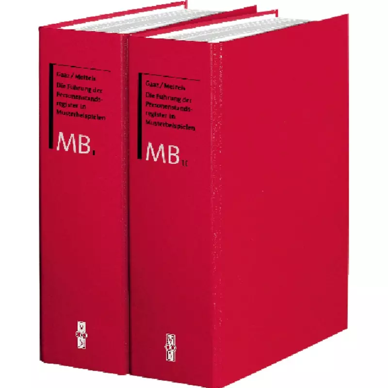 Die Führung der Personenstandsregister in Musterbeispielen - mit Fortsetzungsbezug