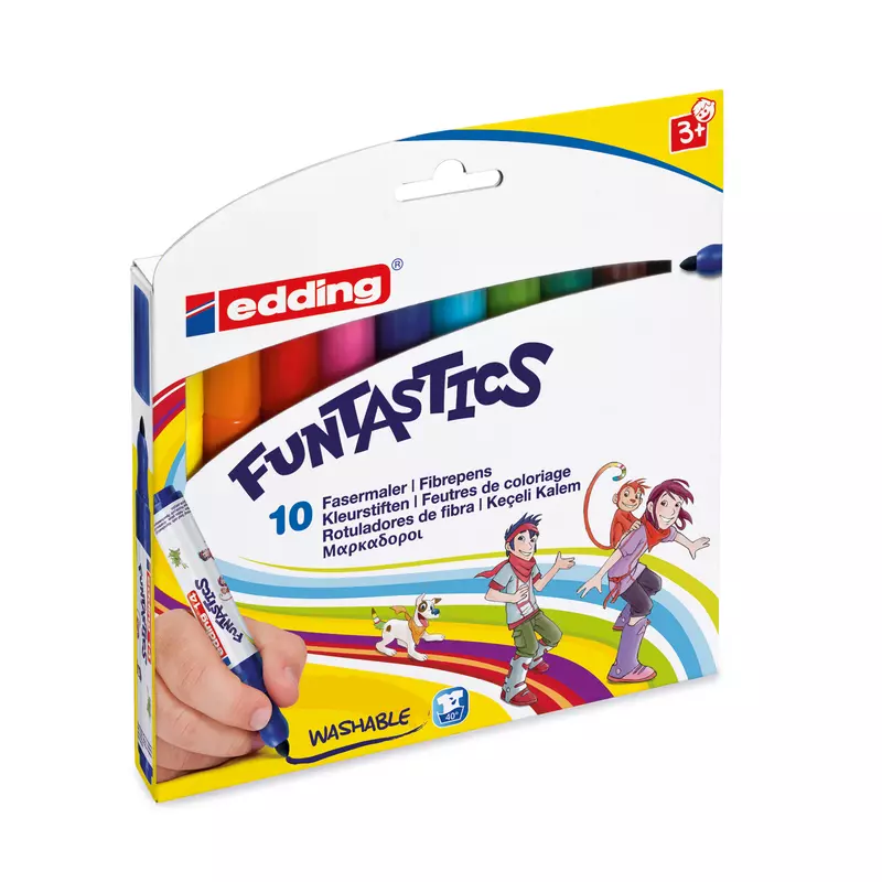 edding Fasermaler FUNTASTICS sort. 10St.