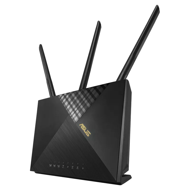 ASUS 4G-AX56 4G LTE WiFi 6 Modem Router AX1800 Dual-Band, LTE Cat6 bis zu 300 Mbit/s, 5x GbE LAN