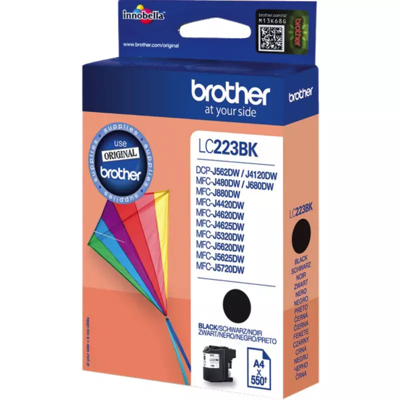 Brother Tintenpatrone LC223BK, schwarz