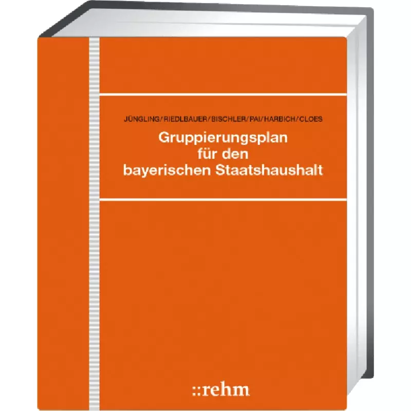 Gruppierungsplan für den bayerischen Staatshaushalt - mit Fortsetzungsbezug