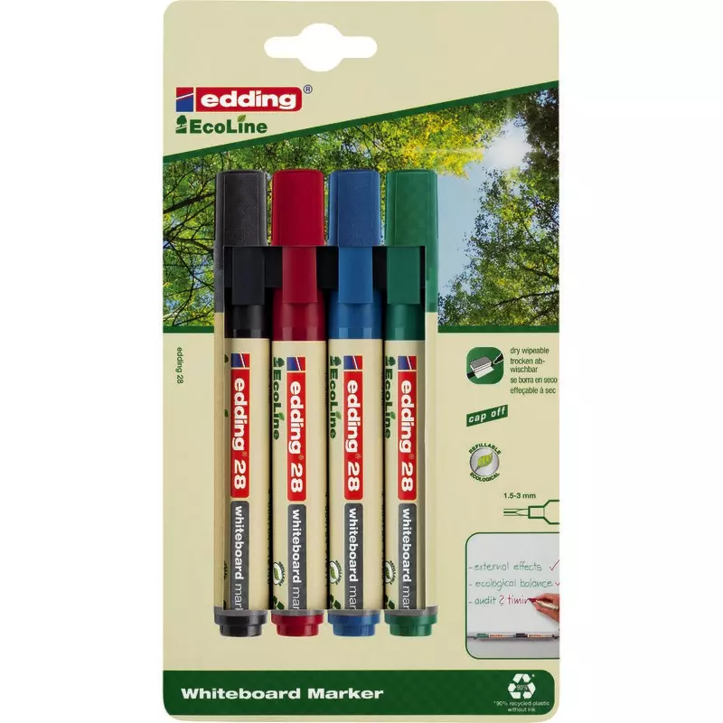 edding EcoLine Boardmarker 28, 4er Etui