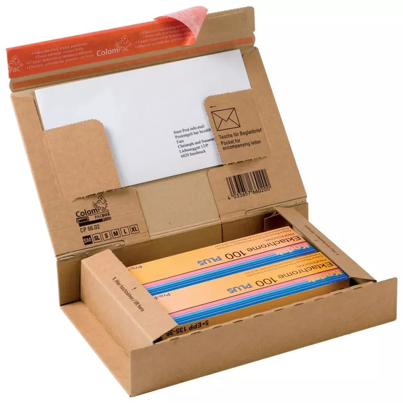 Versandkarton Post-Box, 215x155x43mm, braun COLOMPAC 30000267
