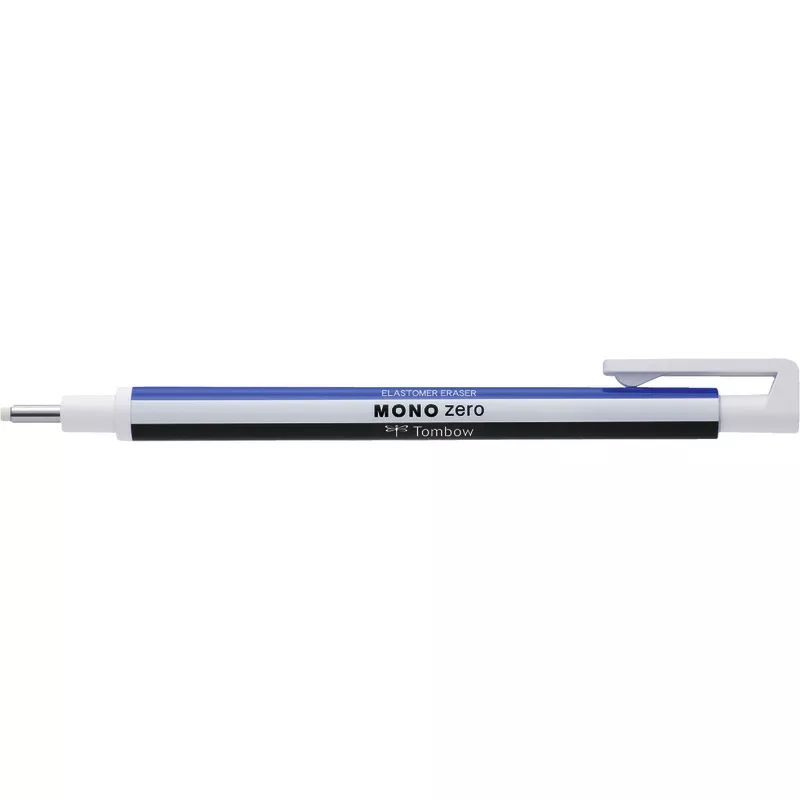 TOMBOW Radierstift MONO zero classic, runde Spitze 2,3mm, nachfüllbar, ws/bl/sw