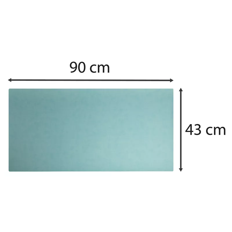 Schreibunterlage 43x90 cm, weich/flexibel, PU, zweifarbig - Tropisch/Blaugrün