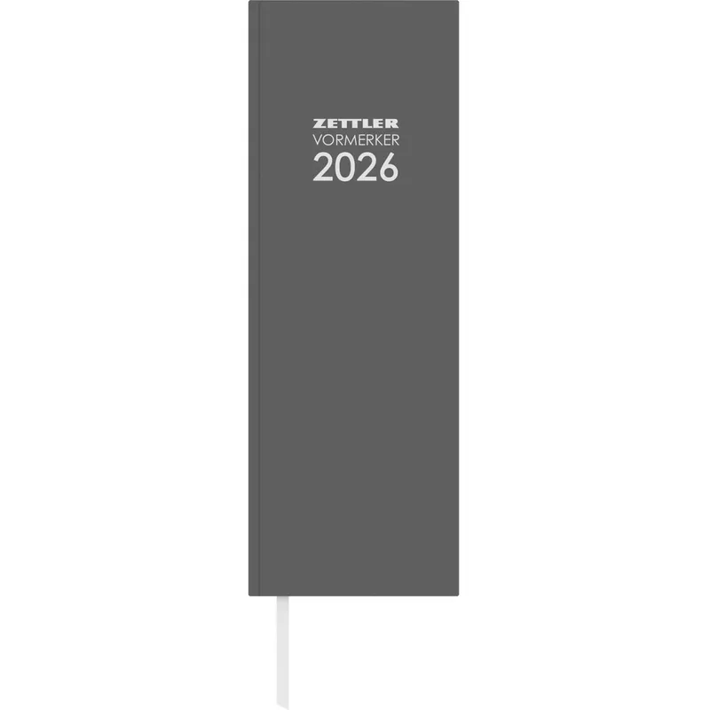 Pultkalender 2026, 10,5 x 29,5 cm, 2T/1S, anthrazit ZETTLER 660123