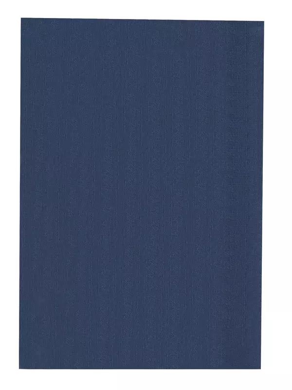 Rückendeckel aus Vollkarton in Feinleinen, tiefblau
