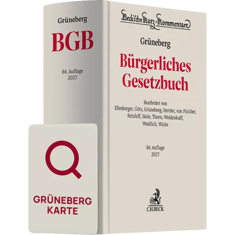 Grüneberg BGB Chat-Book 2027
