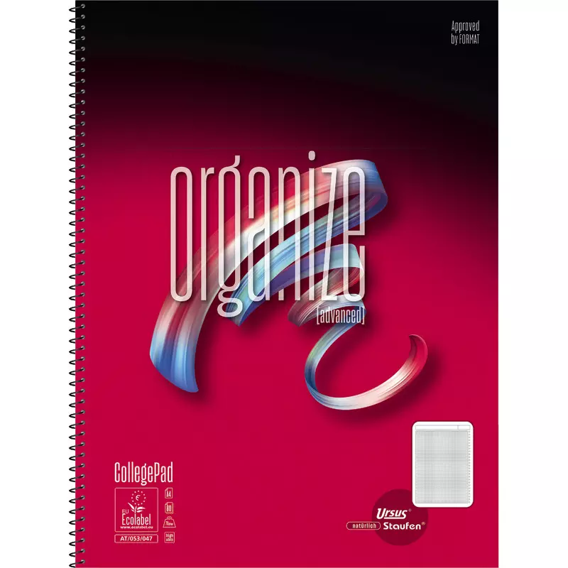 Staufen Collegeblock Advanced A4 80 Blatt 70 g/qm Lineatur Organize