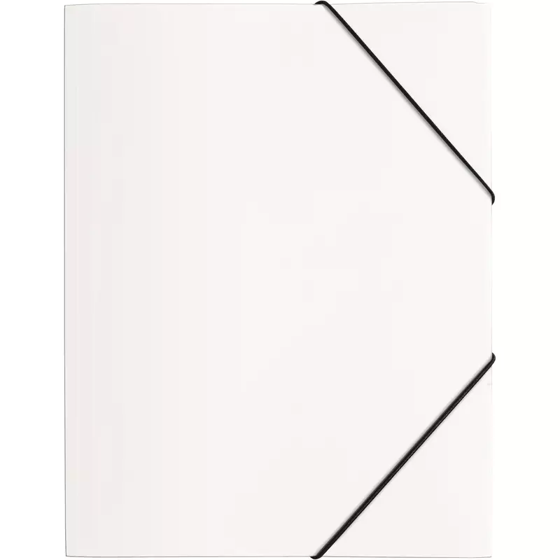 Pagna Gummizugmappe DIN A4 PP 3Klappen weiß