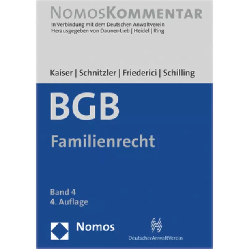 Bürgerliches Gesetzbuch Band 4: Familienrecht