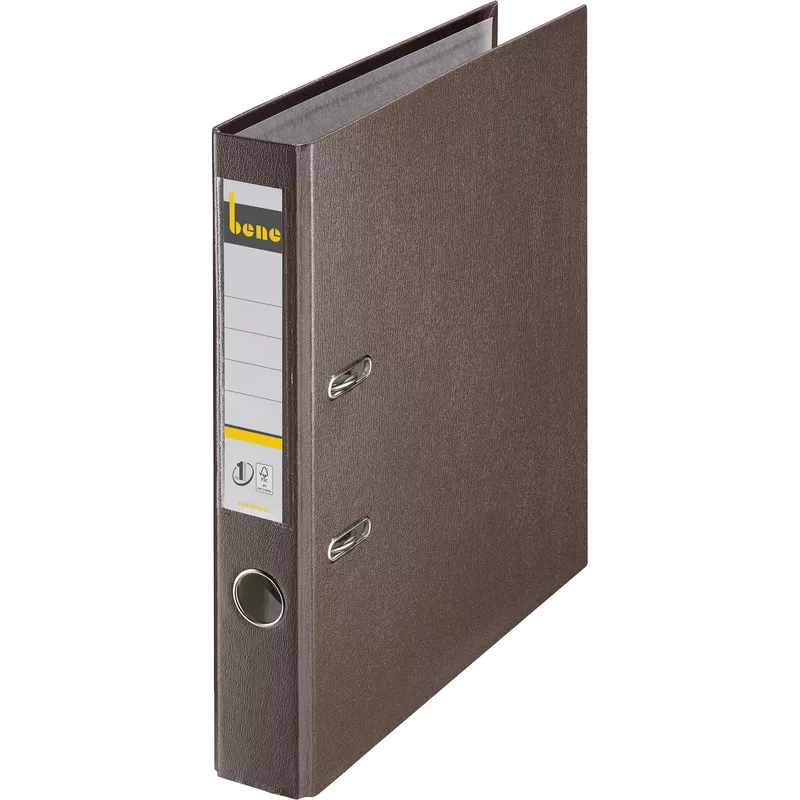 Bene Ordner DIN A4 52mm PP braun