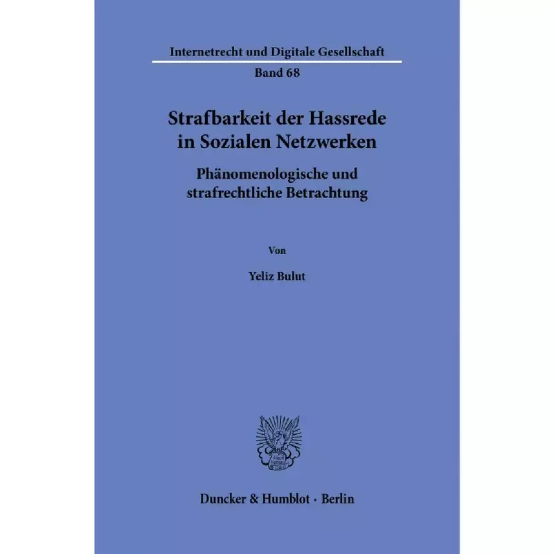 Strafbarkeit der Hassrede in Sozialen Netzwerke