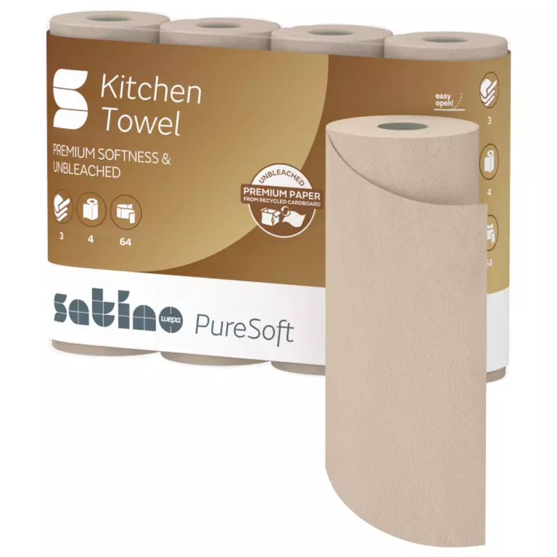 Satino Küchenrolle PureSoft 4 St./Pack.