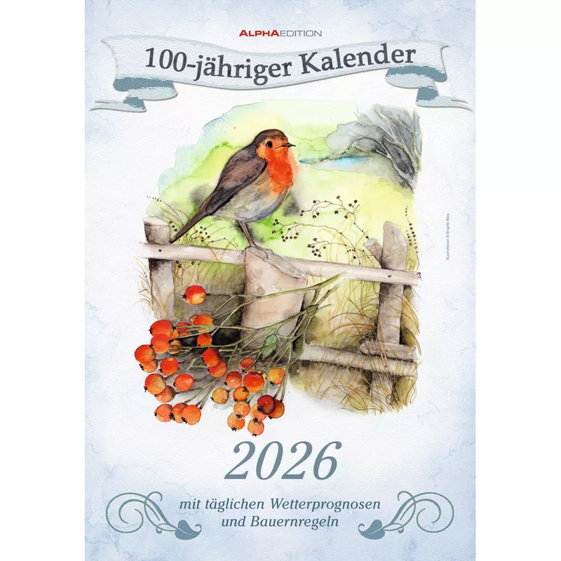 Bildkalender 100 jährig, 23,7 x 34 cm ALPHA 160490