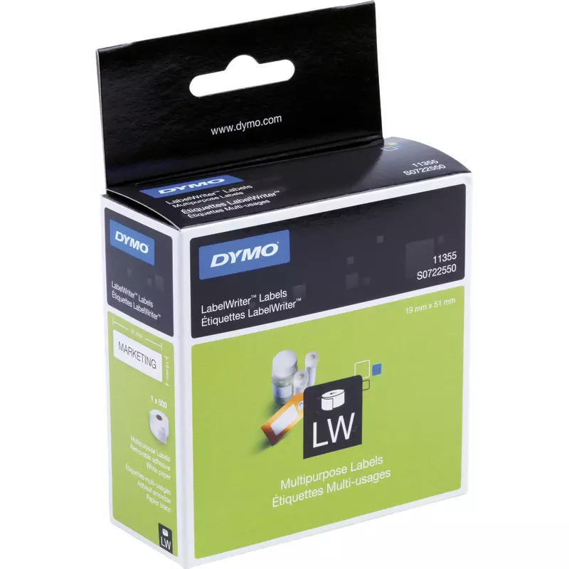 DYMO Labelwriter Vielzwecketiketten S0722550, 19 x 51 mm