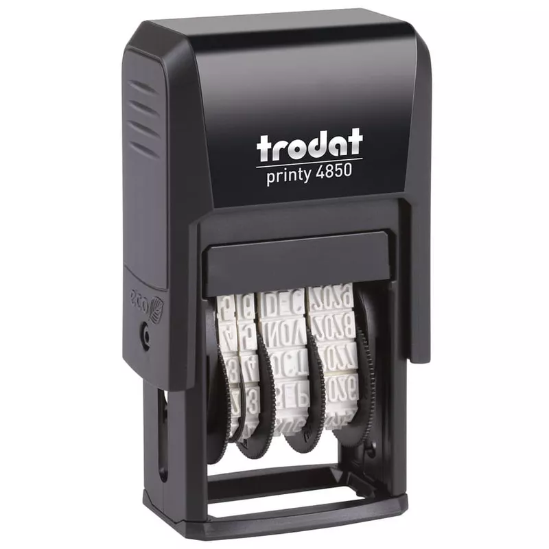 Datumstempel Printy mit Lagertext BEZAHLT TRODAT 4850/L2