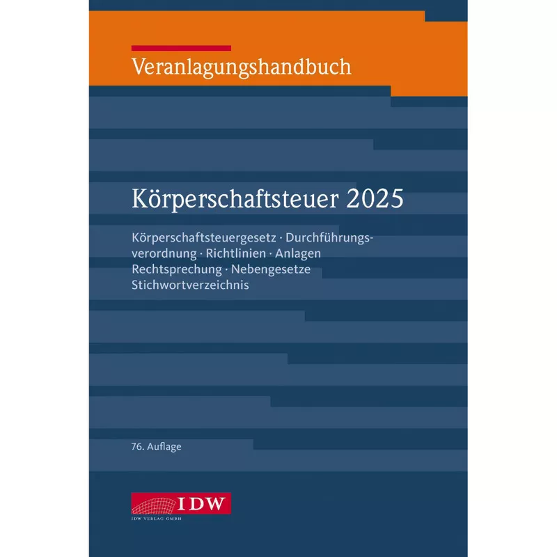 Veranlagungshandbuch Körperschaftsteuer 2025