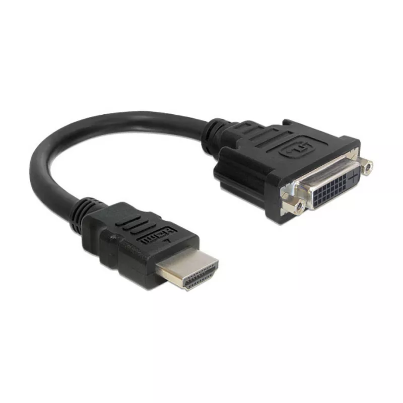 Adapter HDMI Stecker > DVI 24+5 Buchse 20 cm