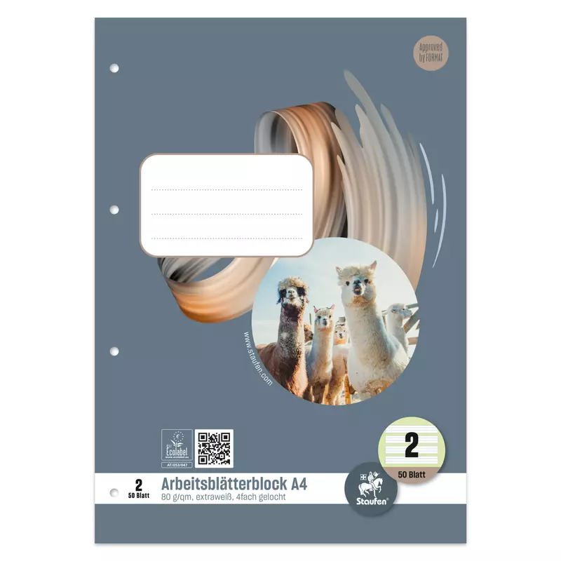 A4 50Bl 70g lin farbig