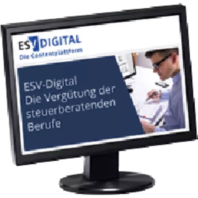 ESV-Digital Die Vergütung der steuerberatenden Berufe