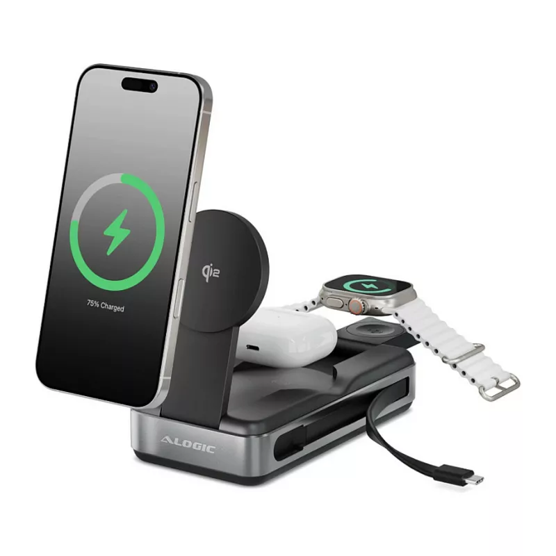 Alogic Roam 6-in-1 Powerbank 21.000 mAh with Qi2 + 100W USB-C