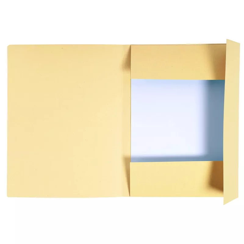 Aktenmappe mit Beschriftungsfeld und 3 Klappen, 280g, 24 ,5x35cm für Format Folio, Forever - Sand