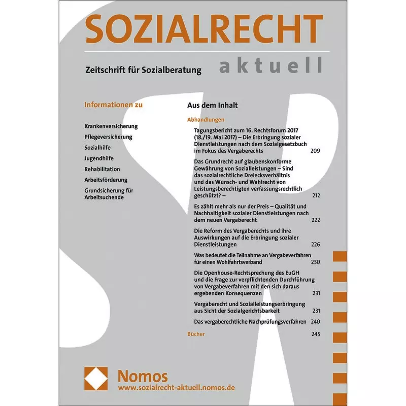 Sozialrecht aktuell  - Abonnement